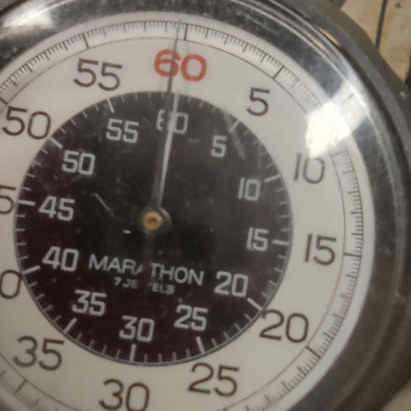Marathon 7 jewels Swiss stopwatch military item - Picture 7 of 12